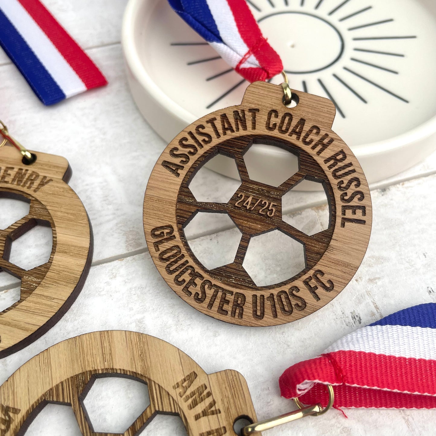 Custom Oak Football Medal