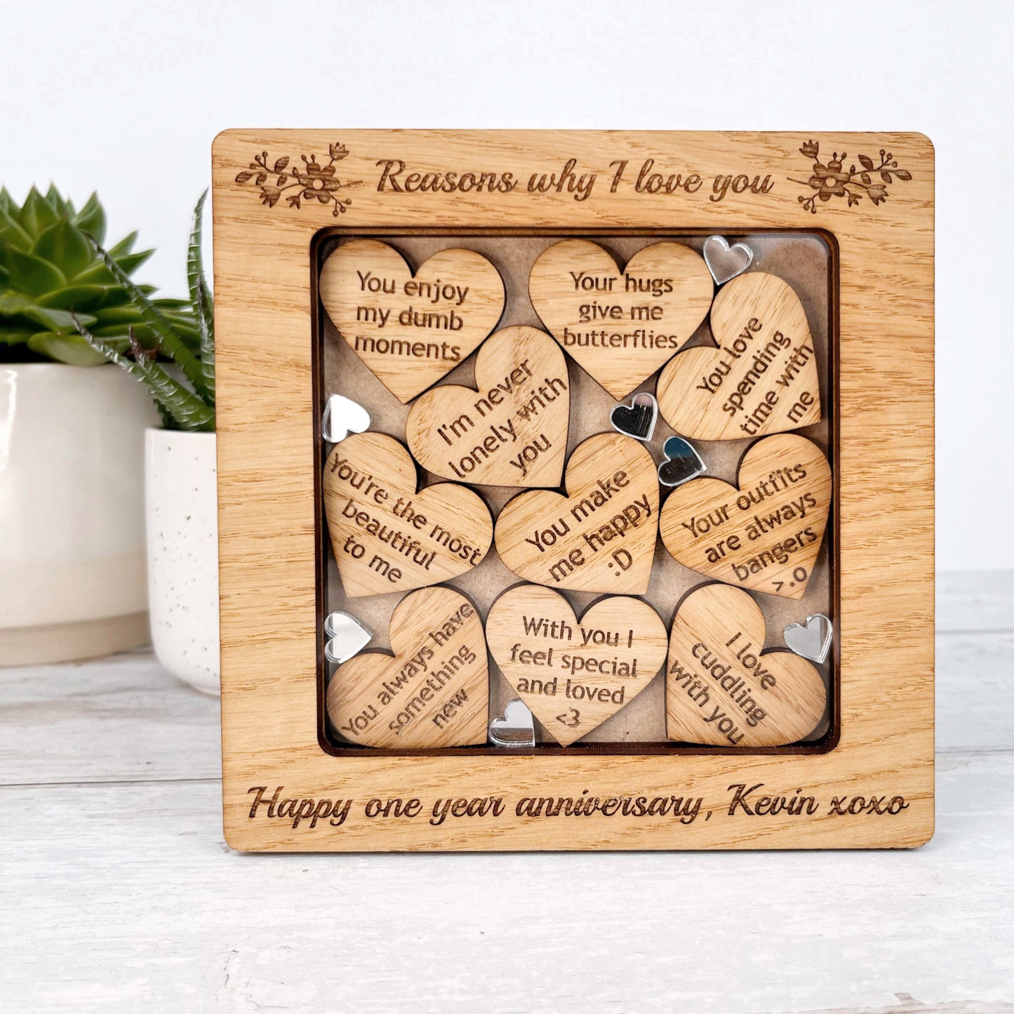 Personalised Reasons Why I Love You Frame