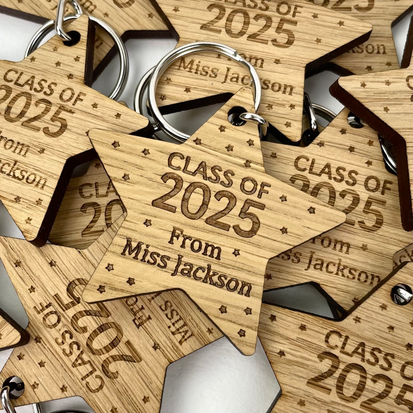 Class of 2025, Personalised School Leavers Keyring Gift
