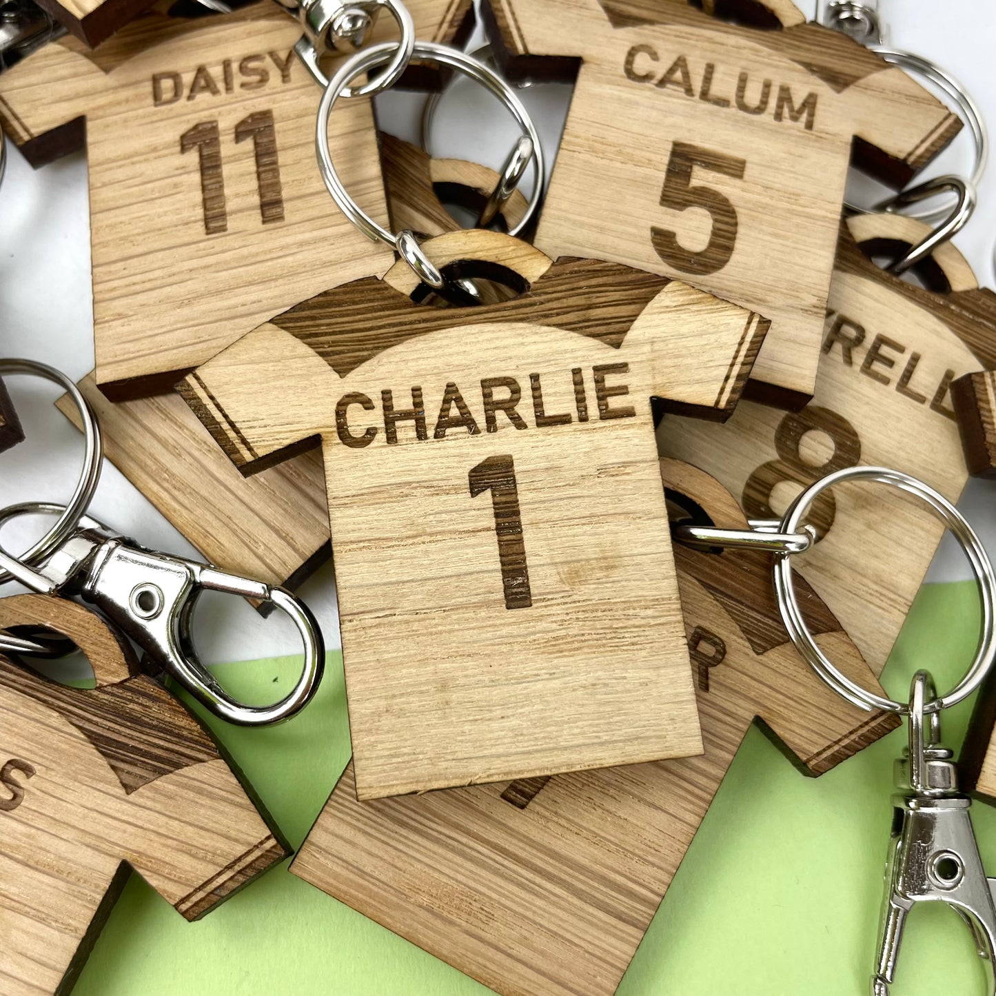 Football/Rugby Keyring, Personalised Team Gift