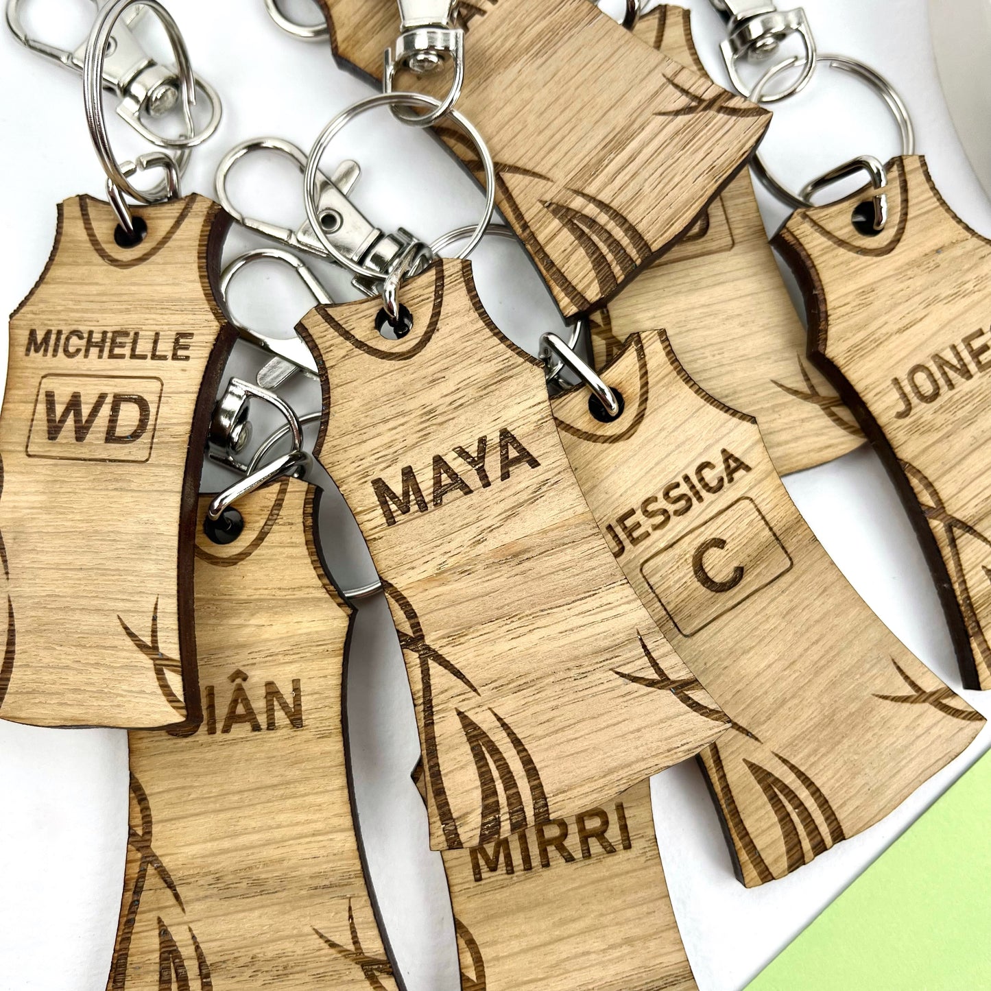 Netball Keyring, Personalised Team Gift