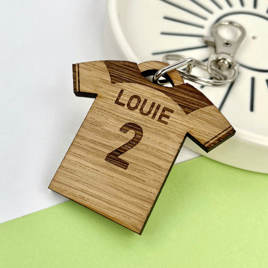 Football/Rugby Keyring, Personalised Team Gift