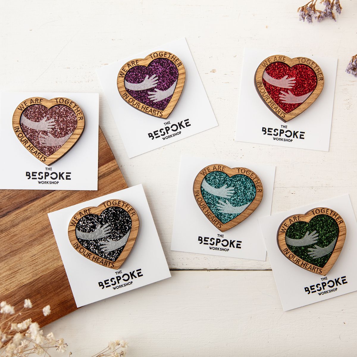 'Thinking of you' Gift - Be safe, Stay Strong Pocket Token & Brooches