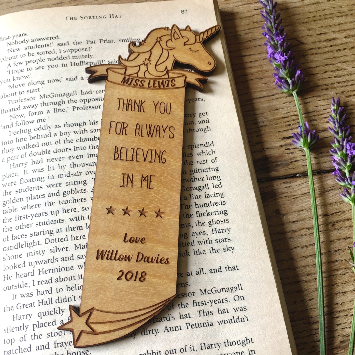 Unicorn Bookmark - The Bespoke Workshop
