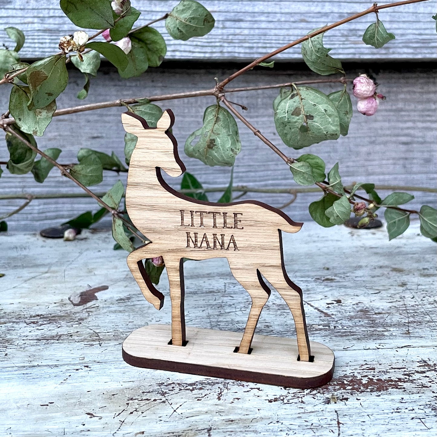Wooden Personalised Deer Table Place Names