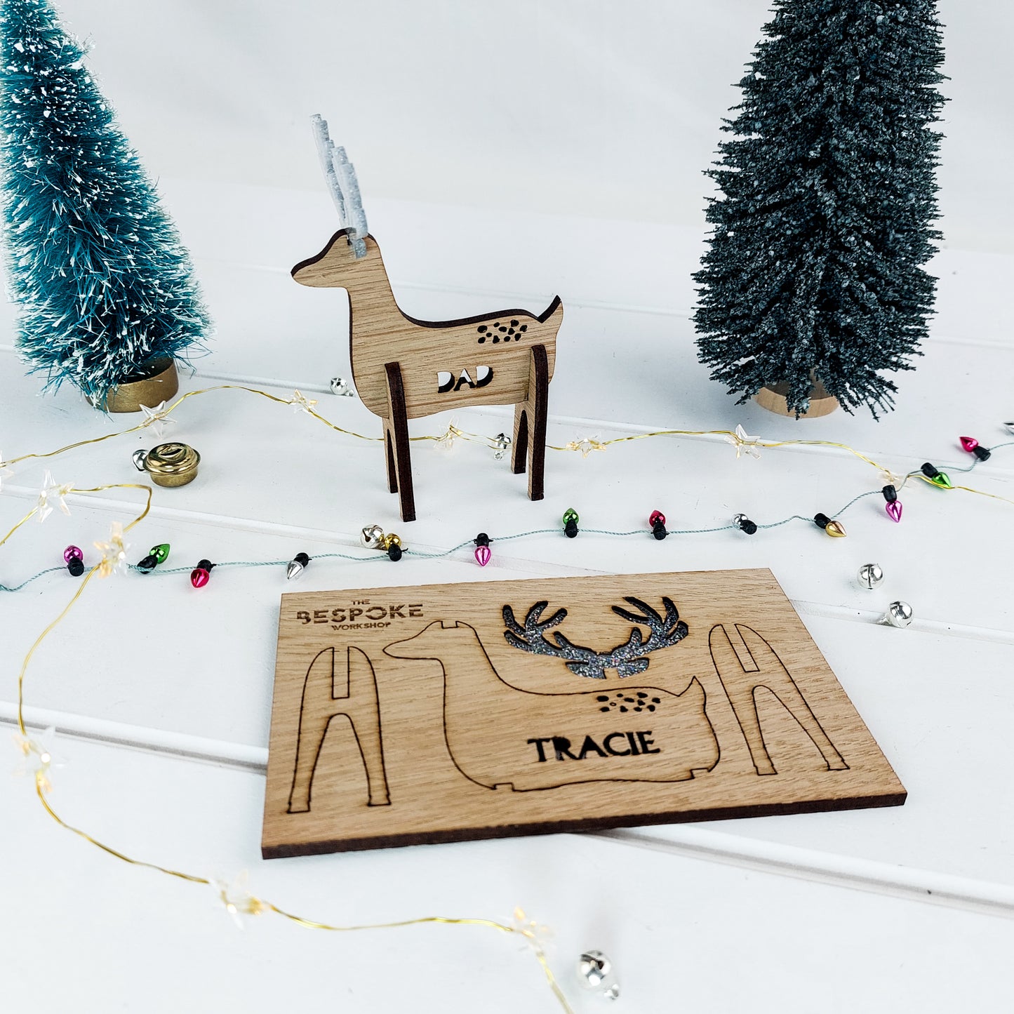 3D Personalised Reindeer Place Settings