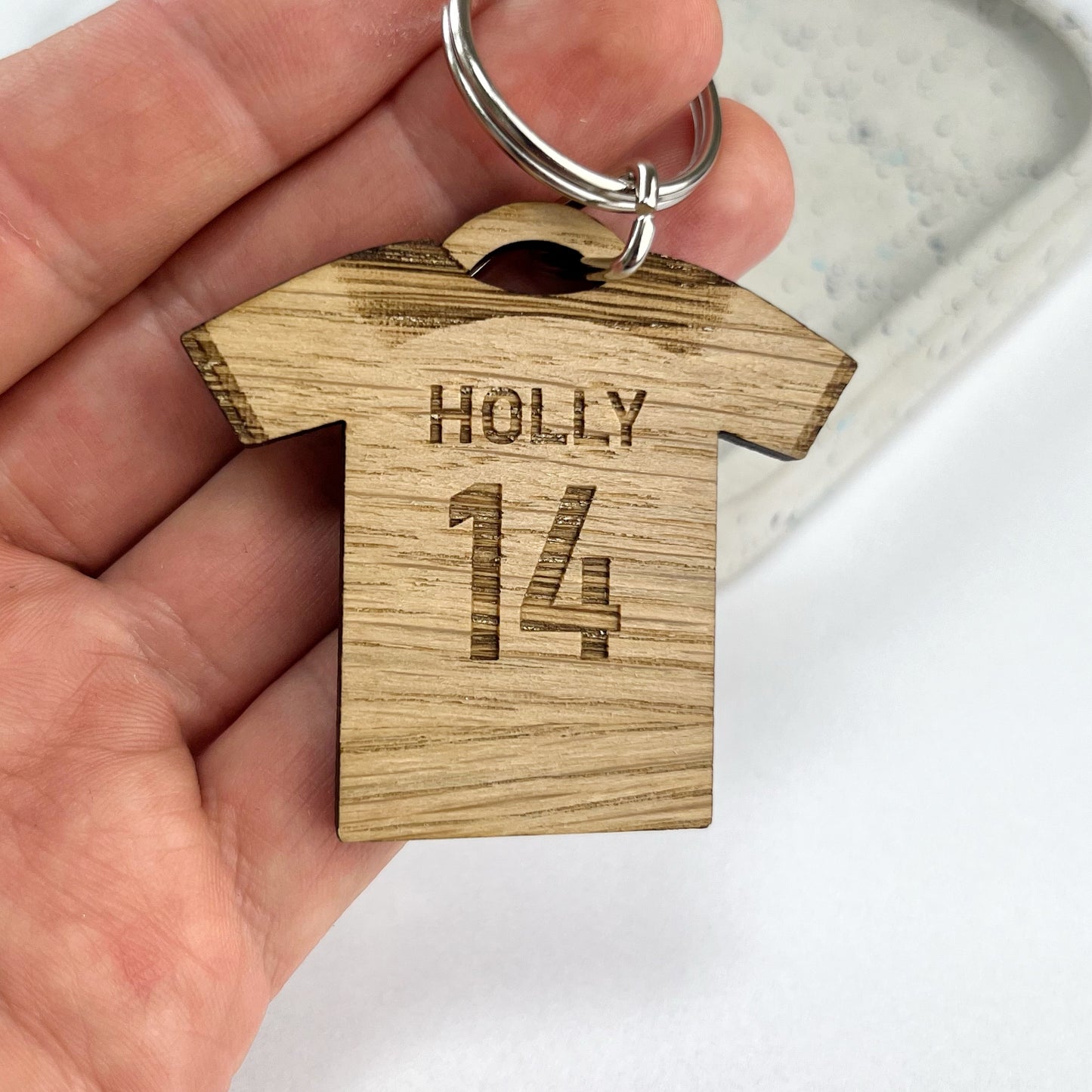 Football/Rugby Keyring, Personalised Team Gift