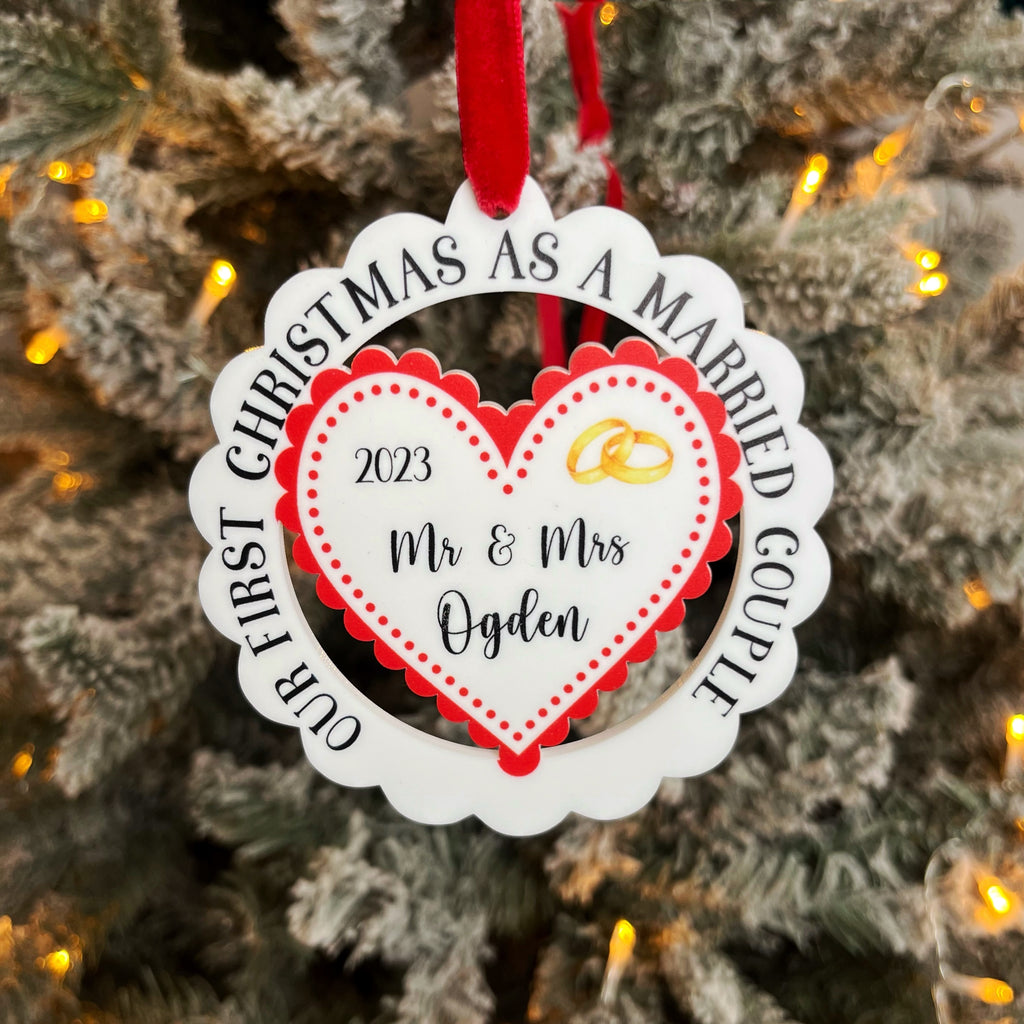 First Christmas Married, 2023 Christmas Tree Decoration