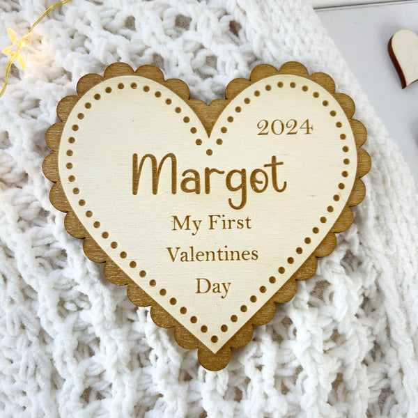 Baby's First Valentines Day Photo Prop