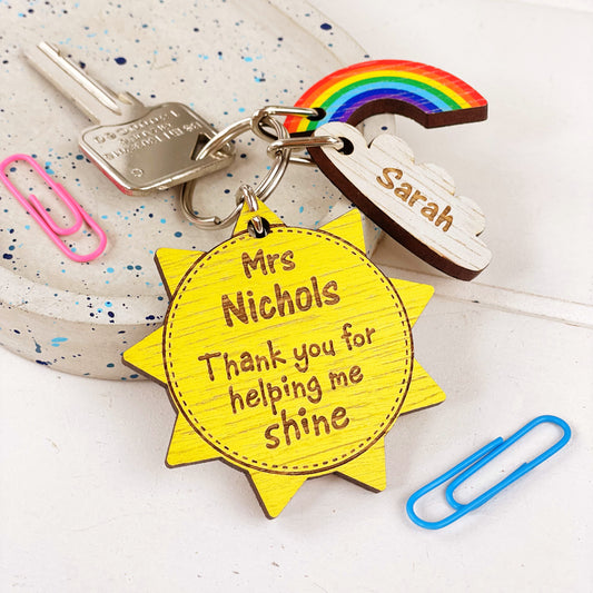 Sunshine Keyring & Charm Set, Teacher Thank You Gift