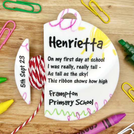 First Day of School Keepsake - Height Record Ornament