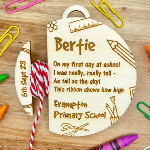 First Day of School Keepsake - Record how high your child is