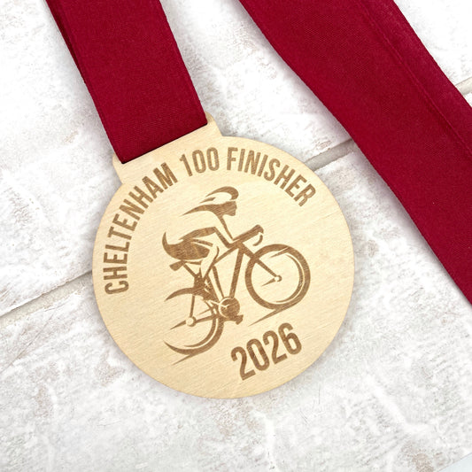Personalised Eco-Friendly Cycling Medal