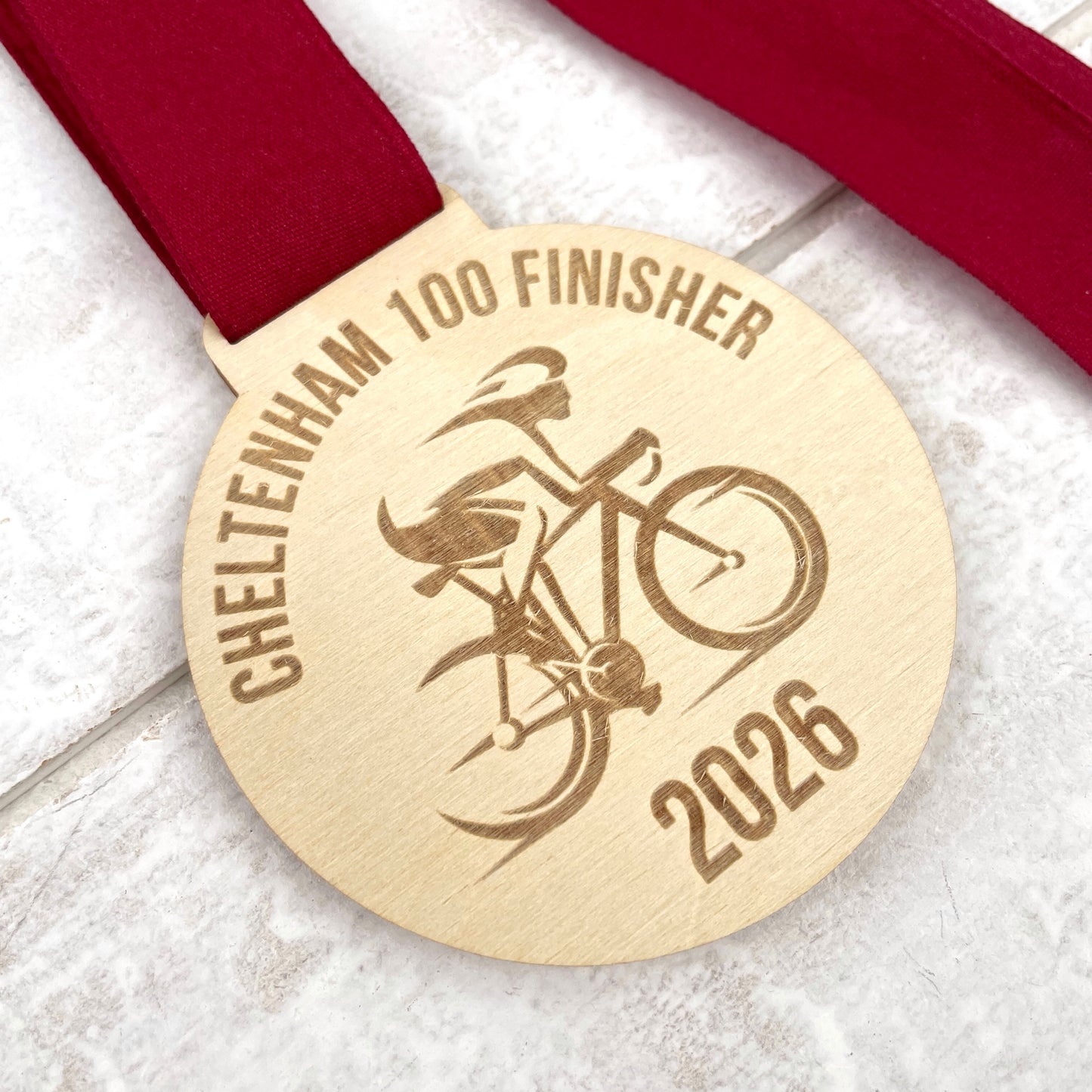 Personalised Eco-Friendly Cycling Medal