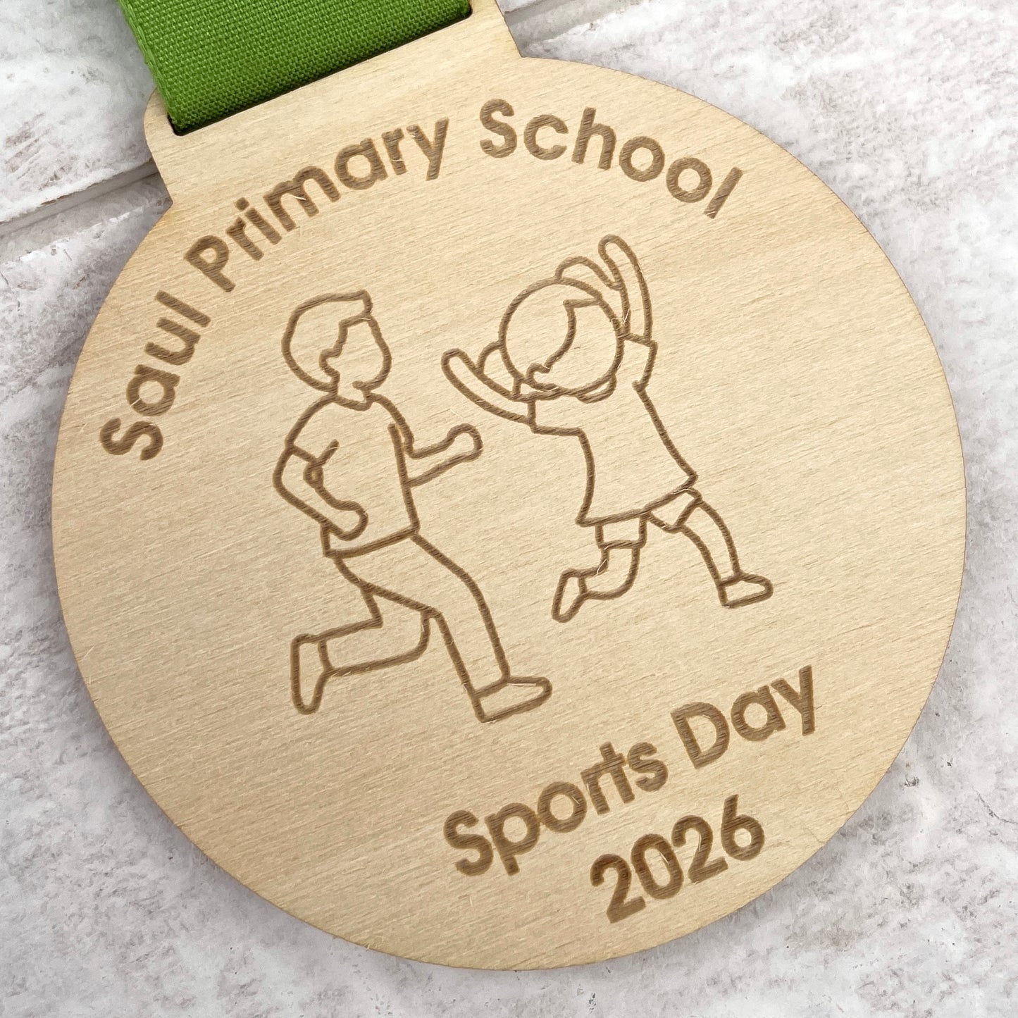Eco-Friendly Personalised Sports Day Medal