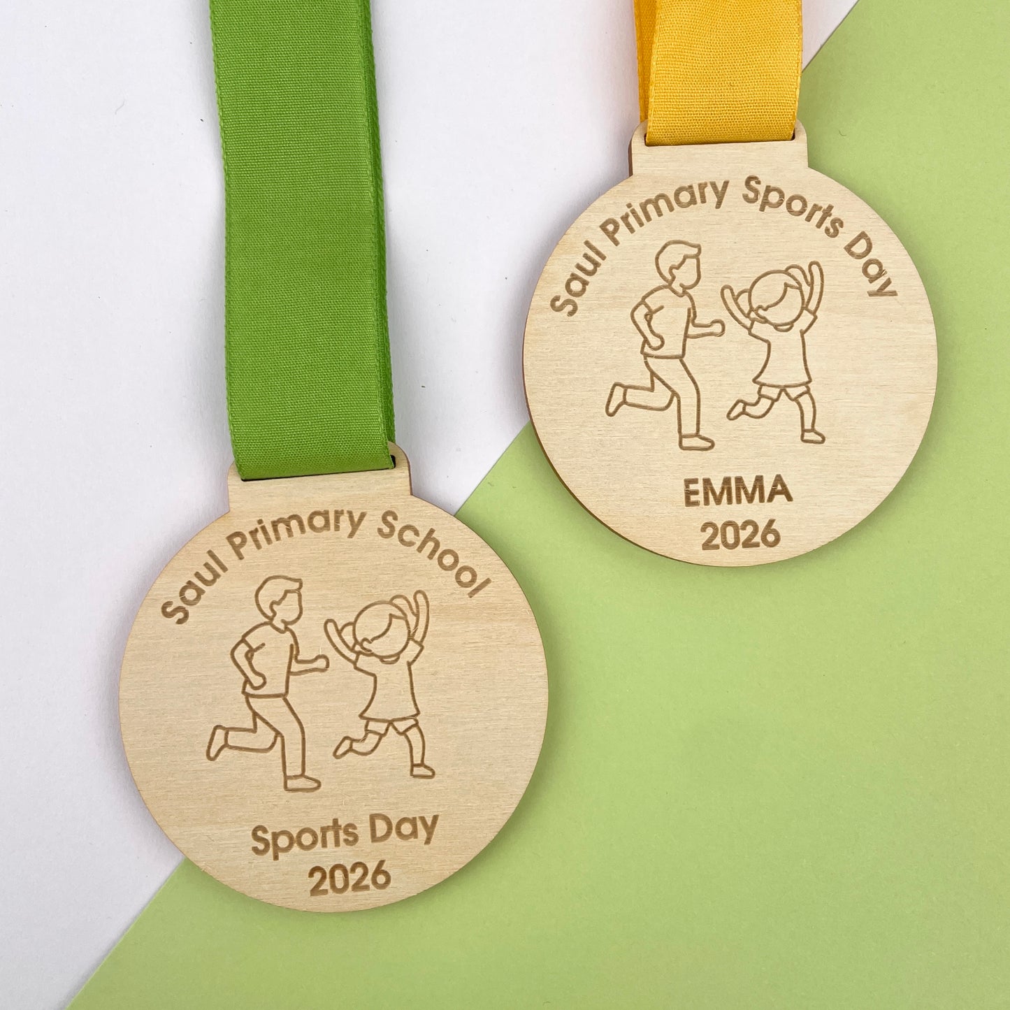Eco-Friendly Personalised Sports Day Medal