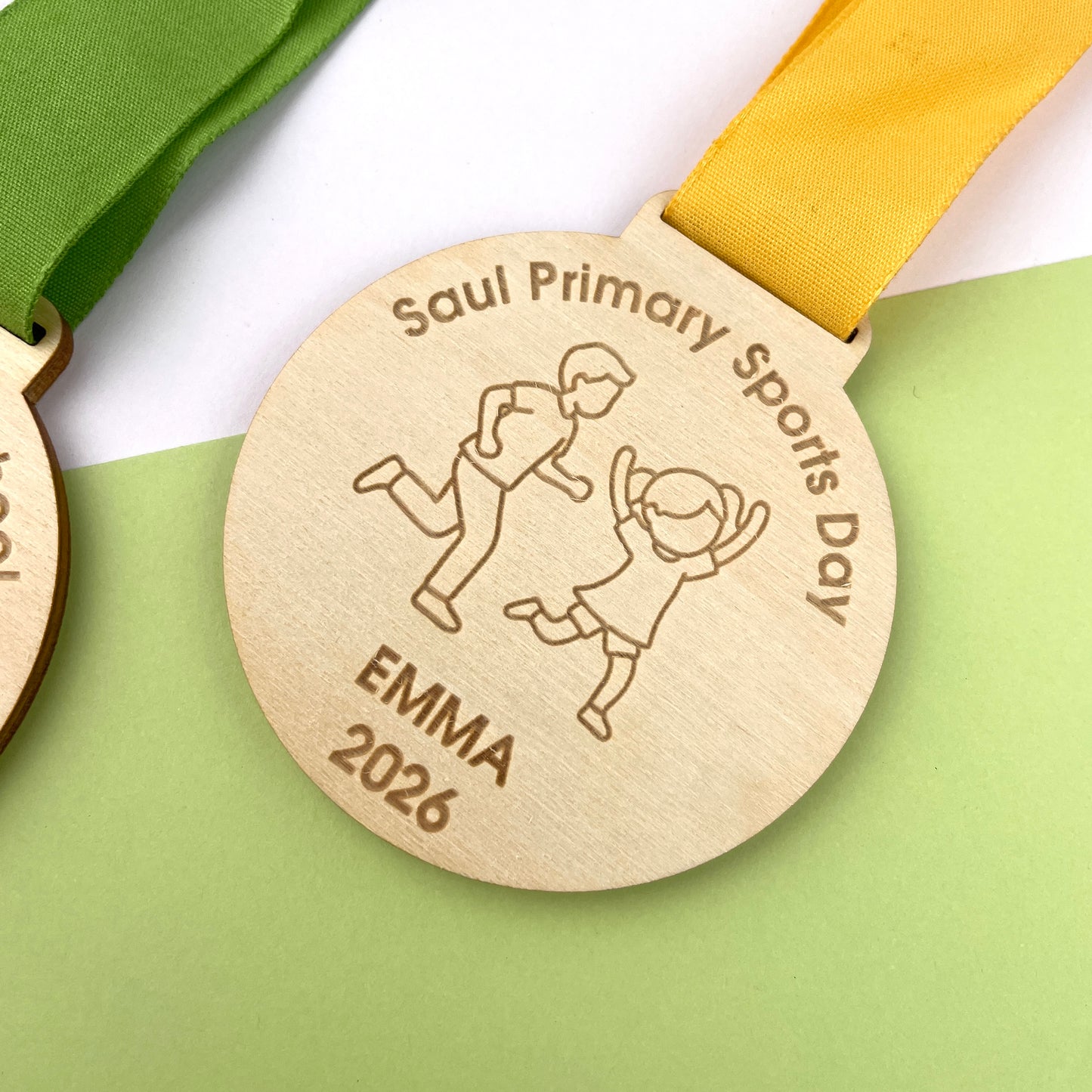 Eco-Friendly Personalised Sports Day Medal
