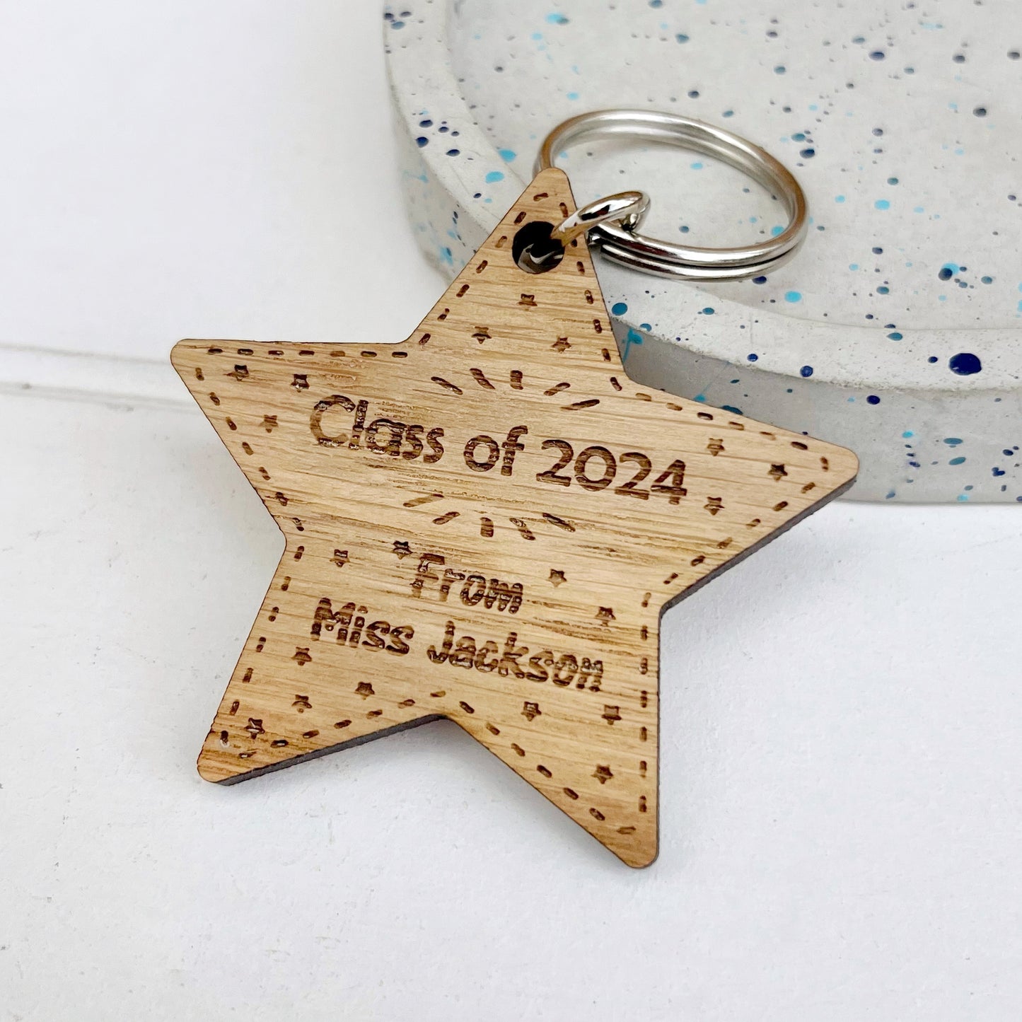 Class of 2024, Personalised School Leavers Keyring Gift