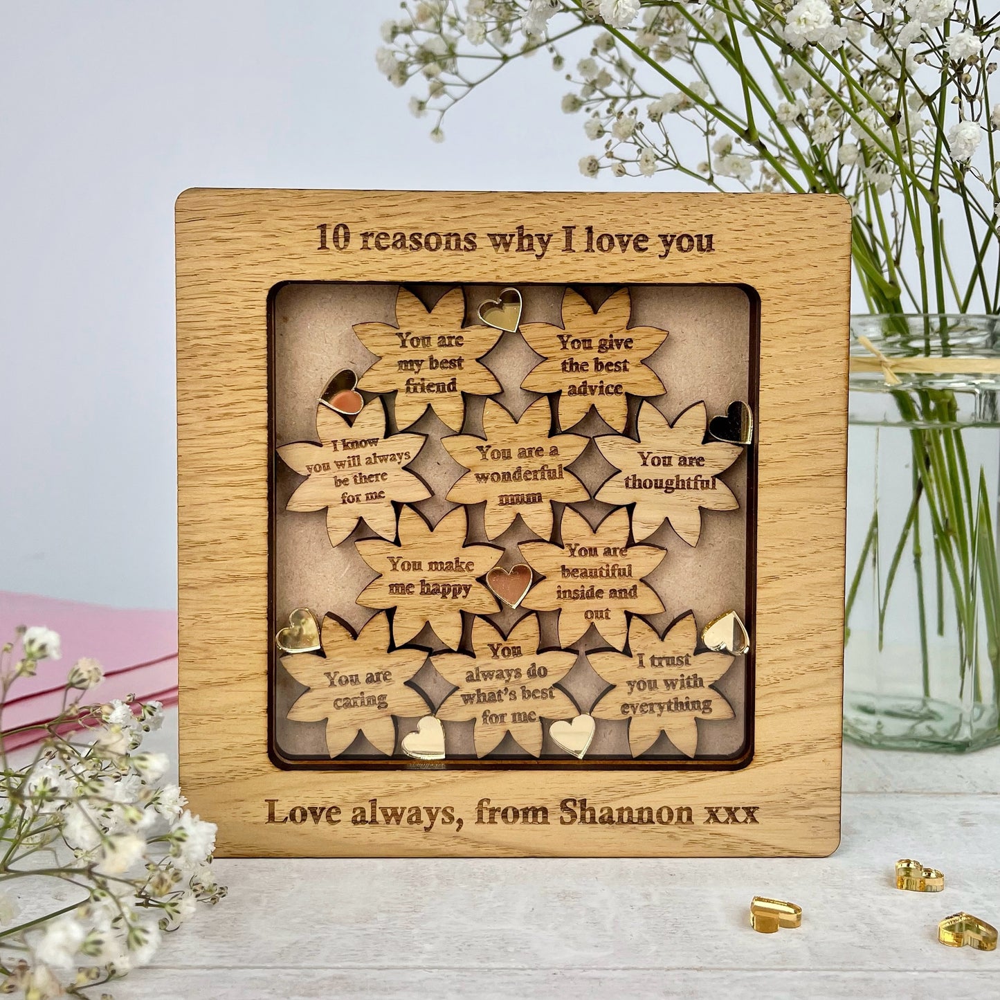 Personalised 'Reasons Why I Love You' Frame for Mother's Day