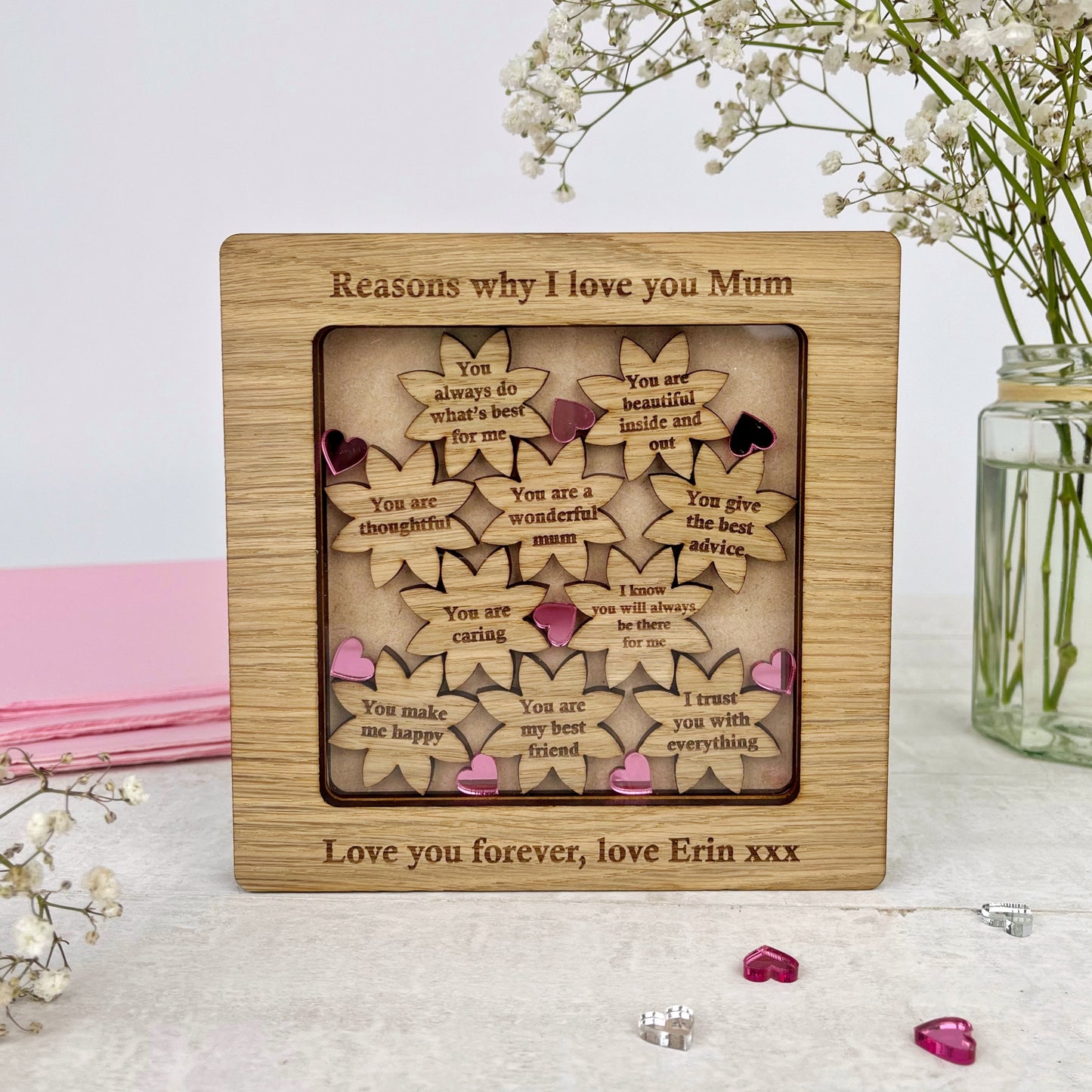 Personalised 'Reasons Why I Love You' Frame for Mother's Day