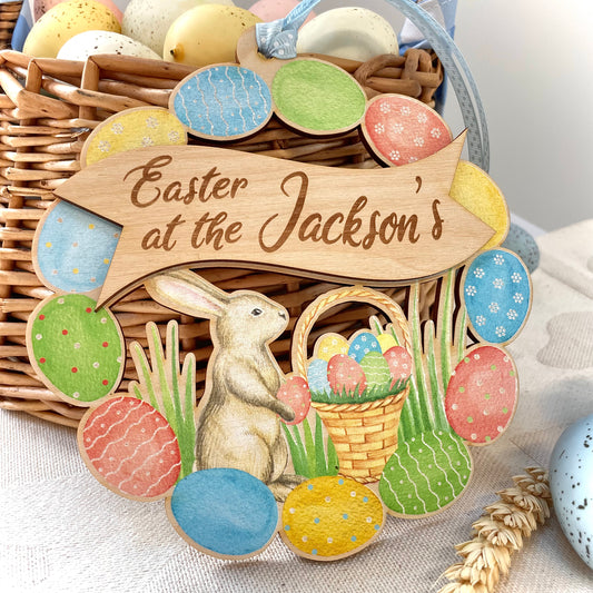 Personalised Easter Door Wreath