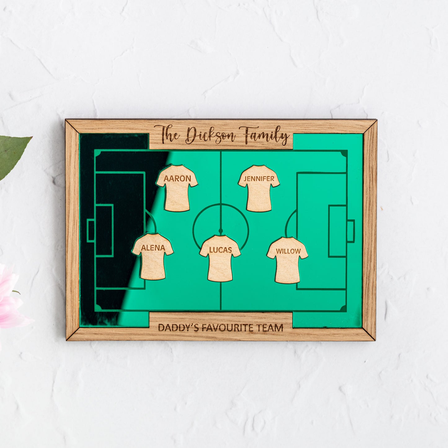 Football Family Team Personalised Wall Plaque - Choose the size of your family