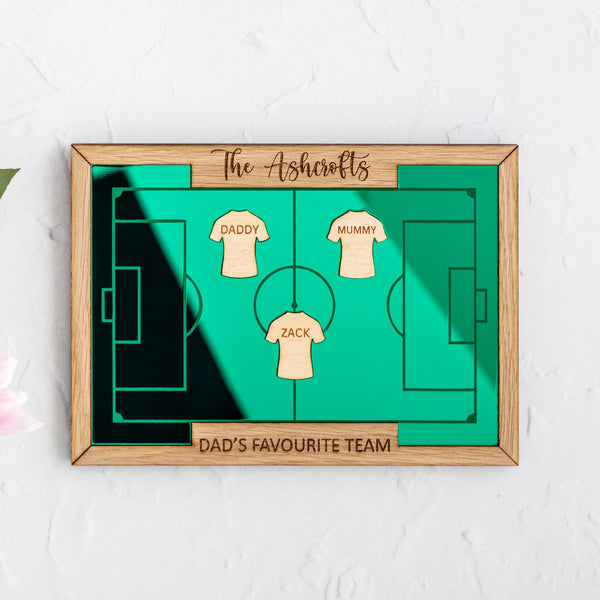 Football Family Team Personalised Wall Plaque - Choose the size of your family