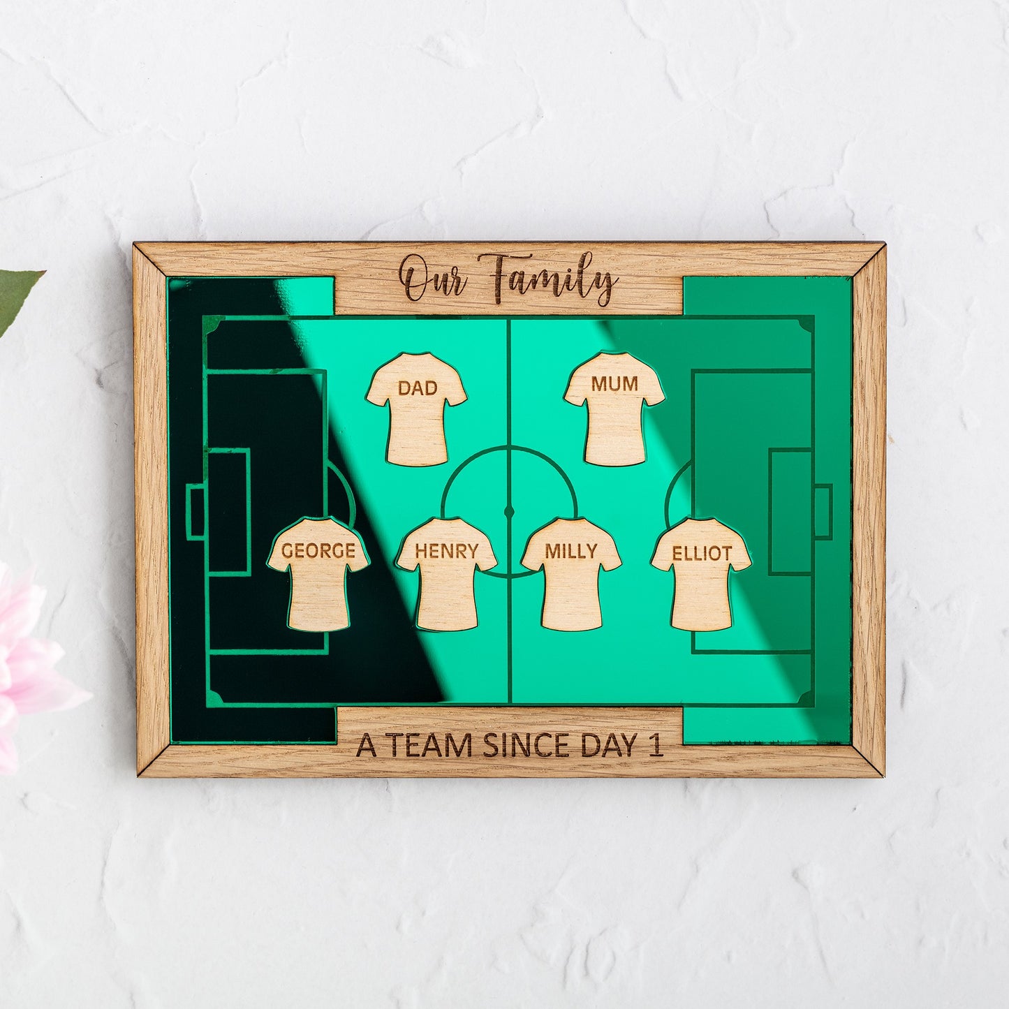 Football Family Team Personalised Wall Plaque - Choose the size of your family