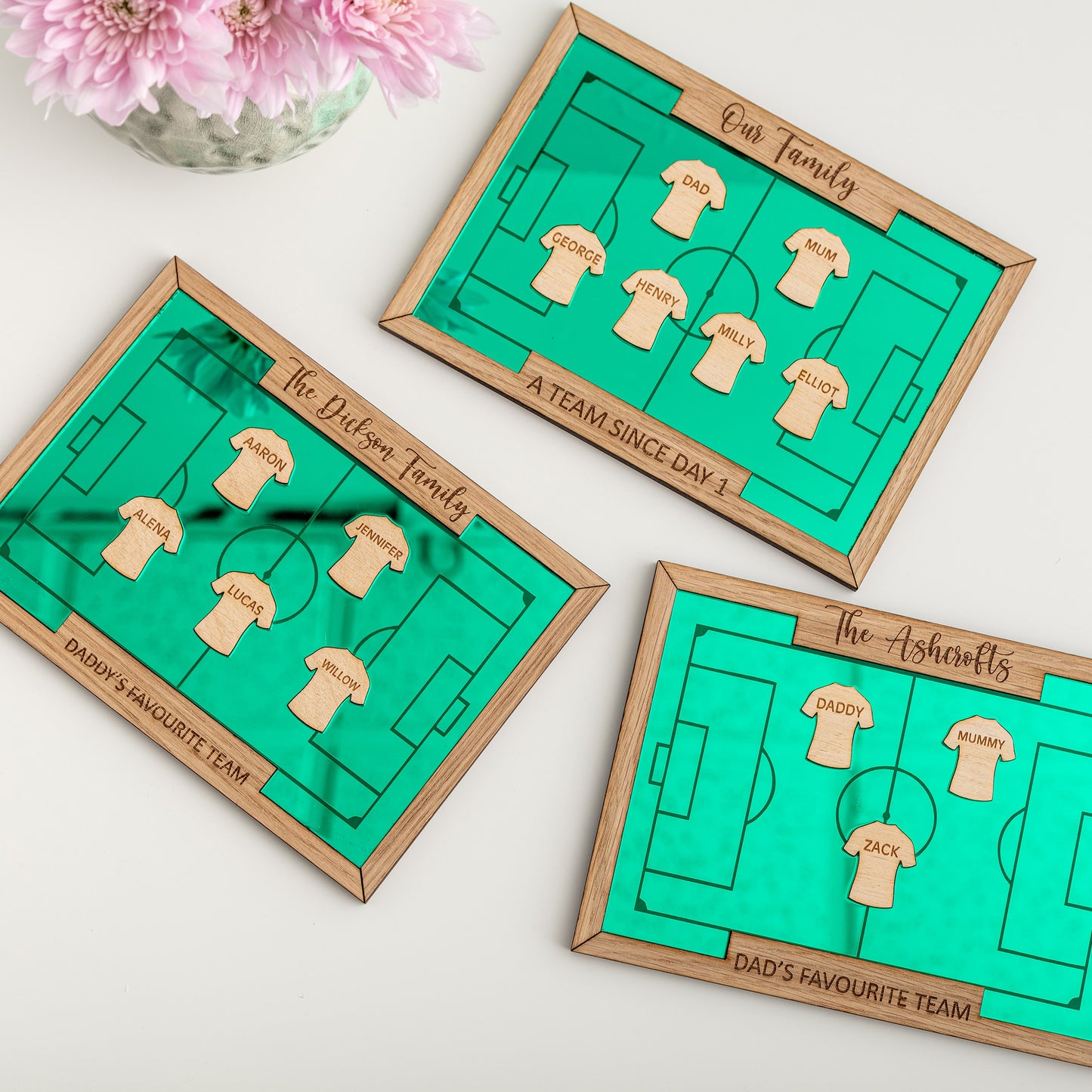 Football Family Team Personalised Wall Plaque - Choose the size of your family