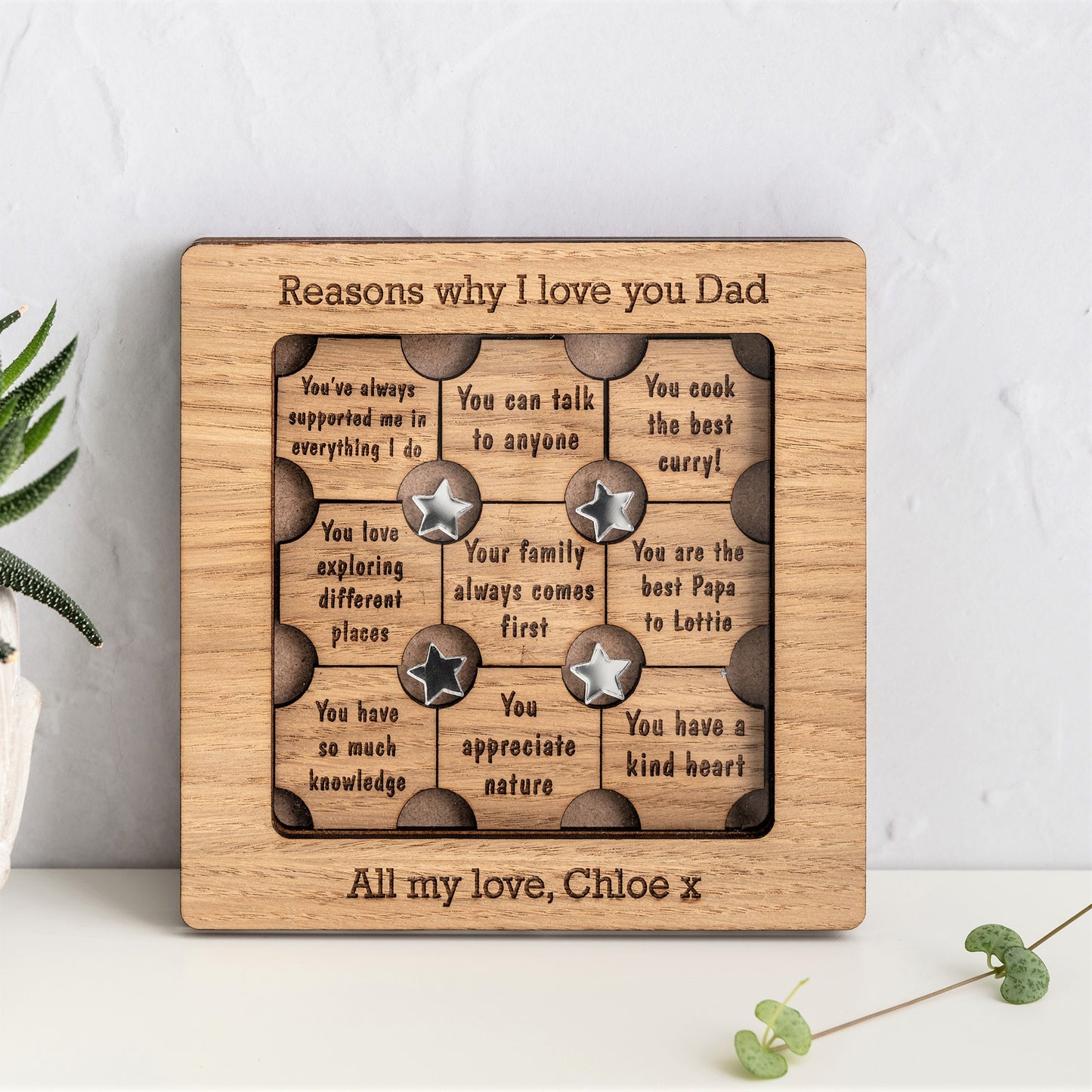 'Reasons Why I Love You' Personalised Frame - Different colour options