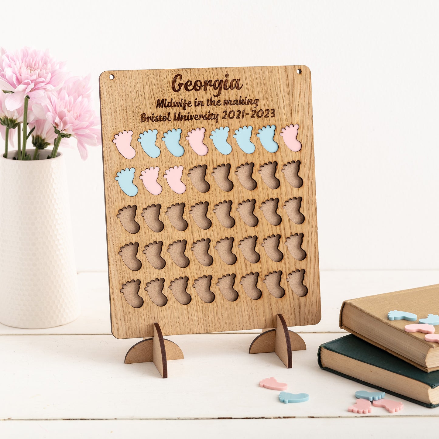 Student Midwife Birth Counting Board Personalised Baby Delivery Tracker