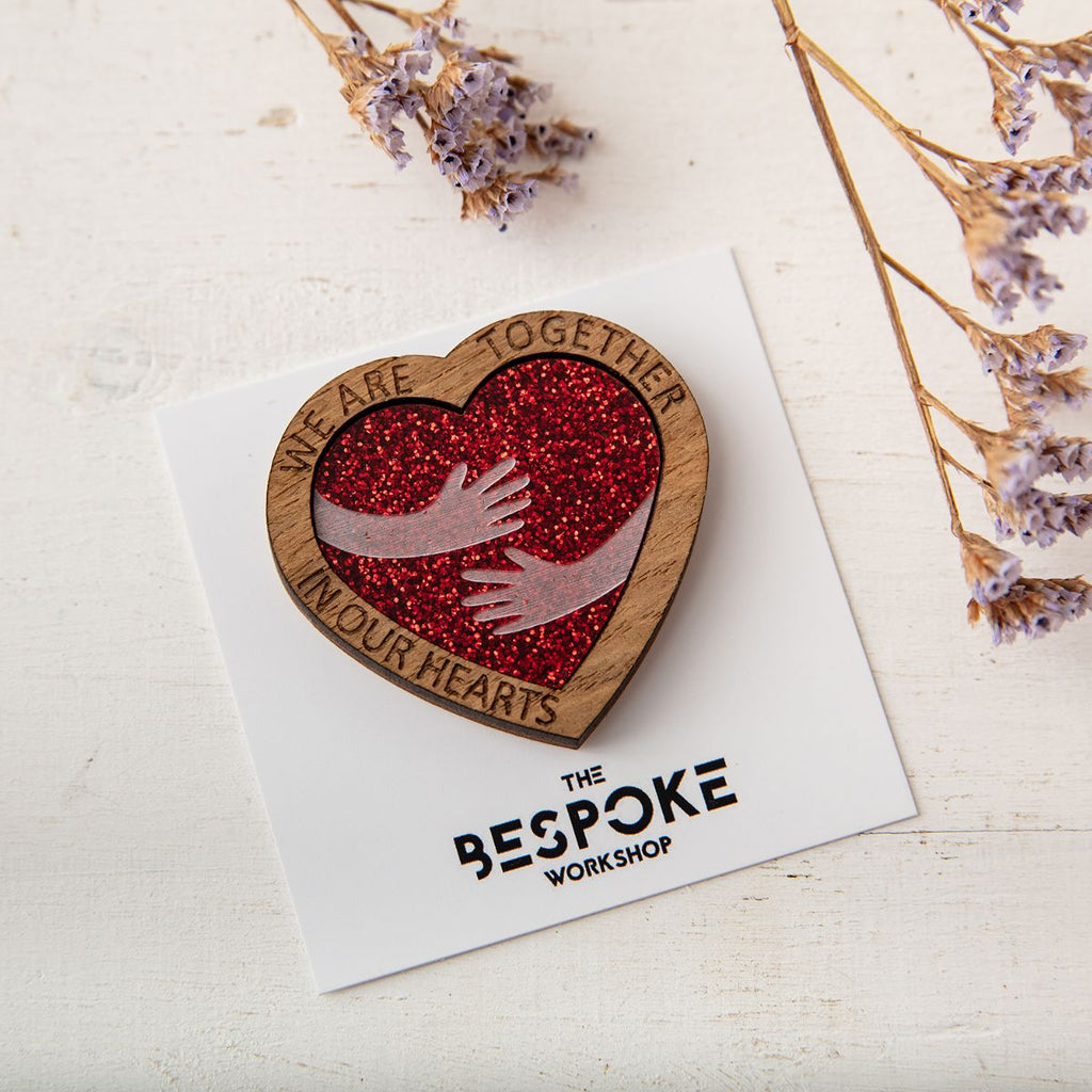 'Thinking of you' Gift - Be safe, Stay Strong Pocket Token & Brooches