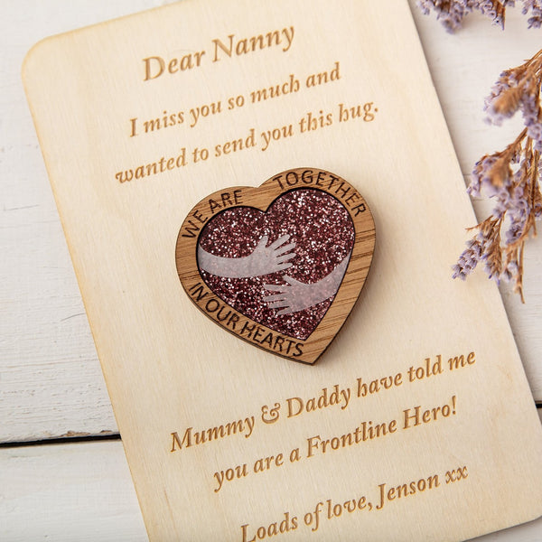 Personalised 'Thinking of you' Gift - Choose from Pocket Token or Brooch