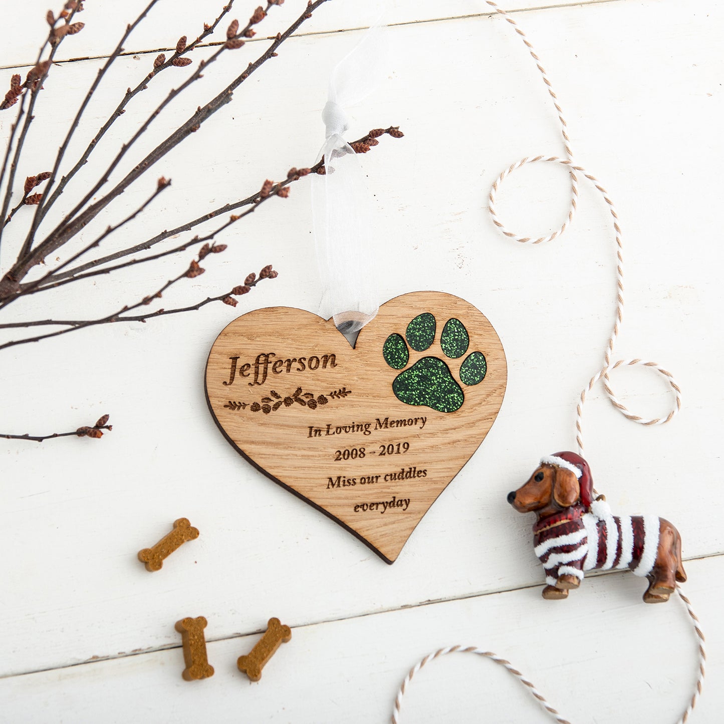 Personalised Pet Christmas Tree Decoration - The Bespoke Workshop