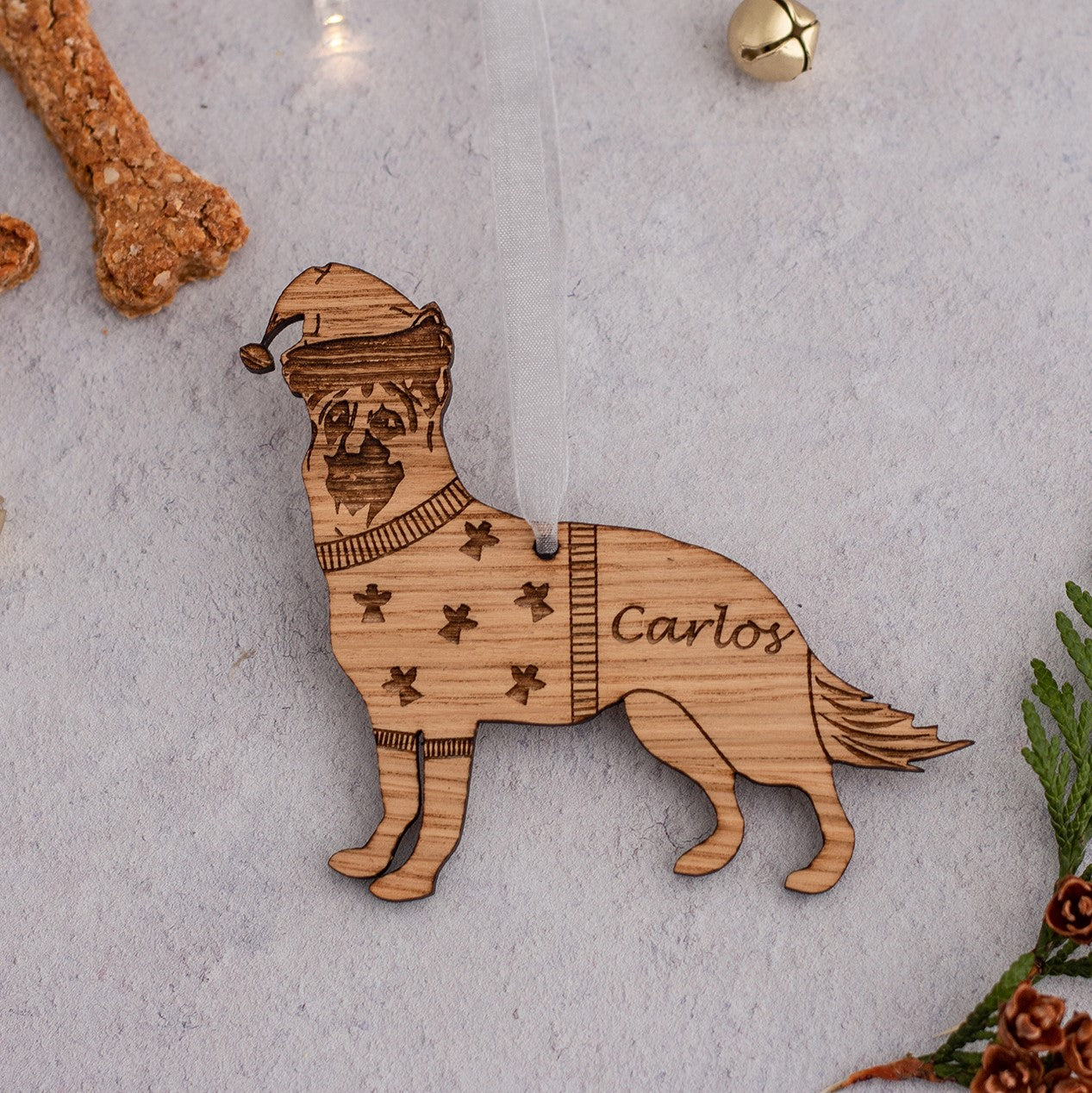 Many Dog Breeds - Personalised Christmas Bauble Decorations