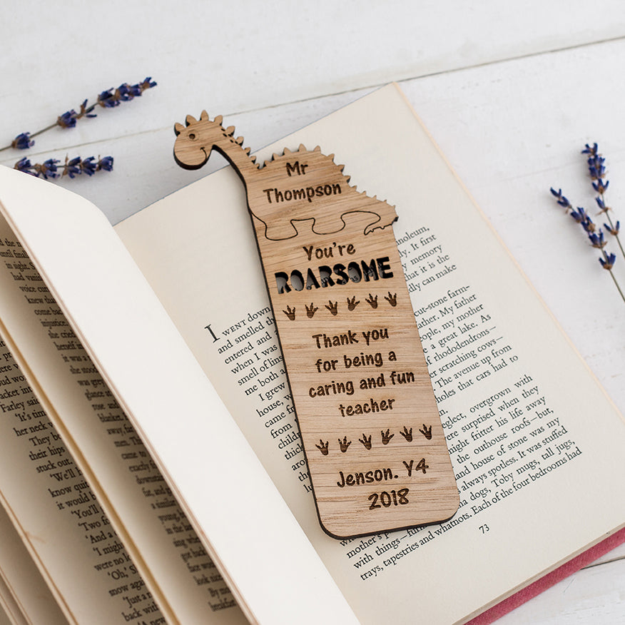 Dinosaur Bookmark - The Bespoke Workshop