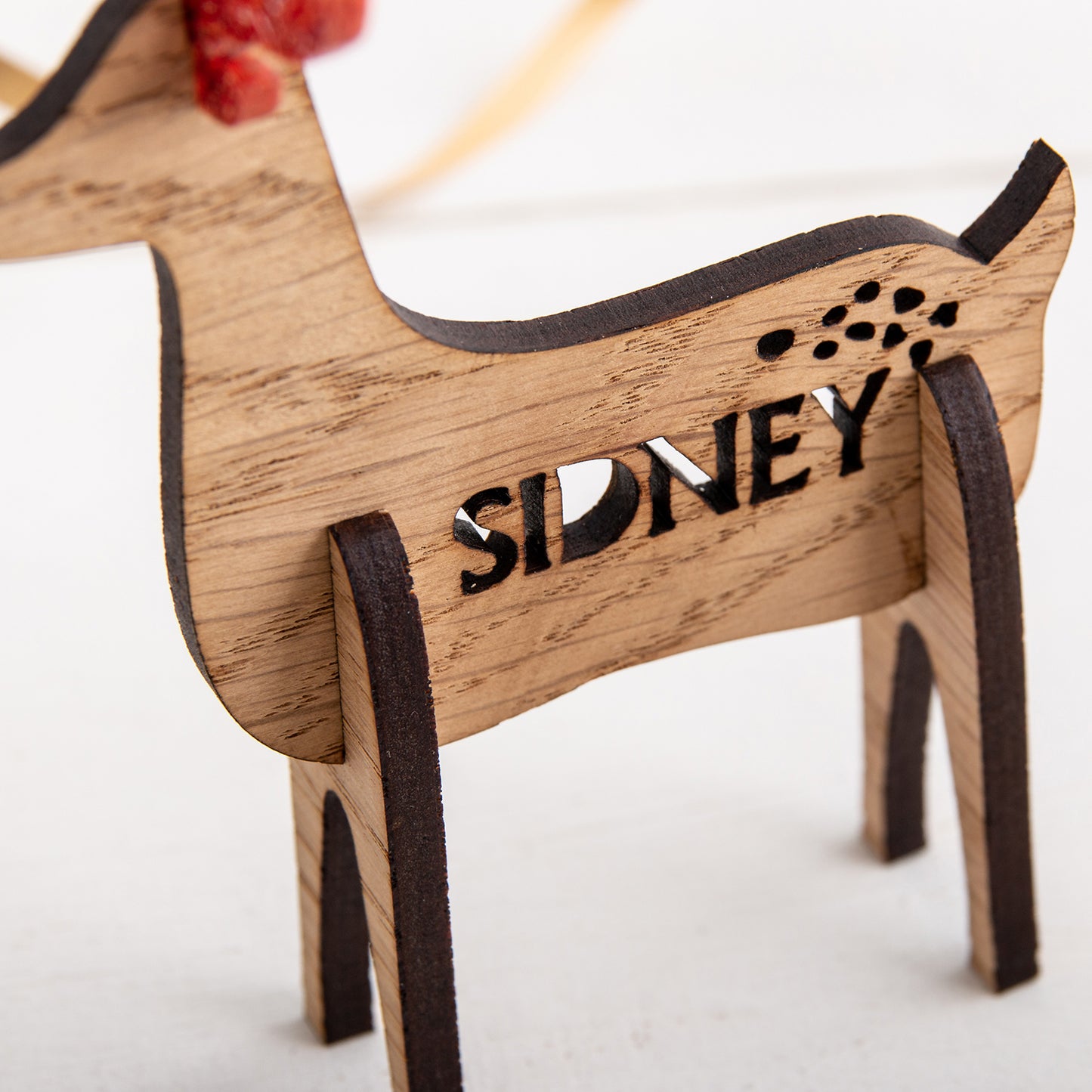 3D Personalised Reindeer Place Settings