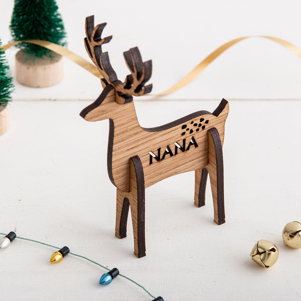 3D Personalised Reindeer Place Settings