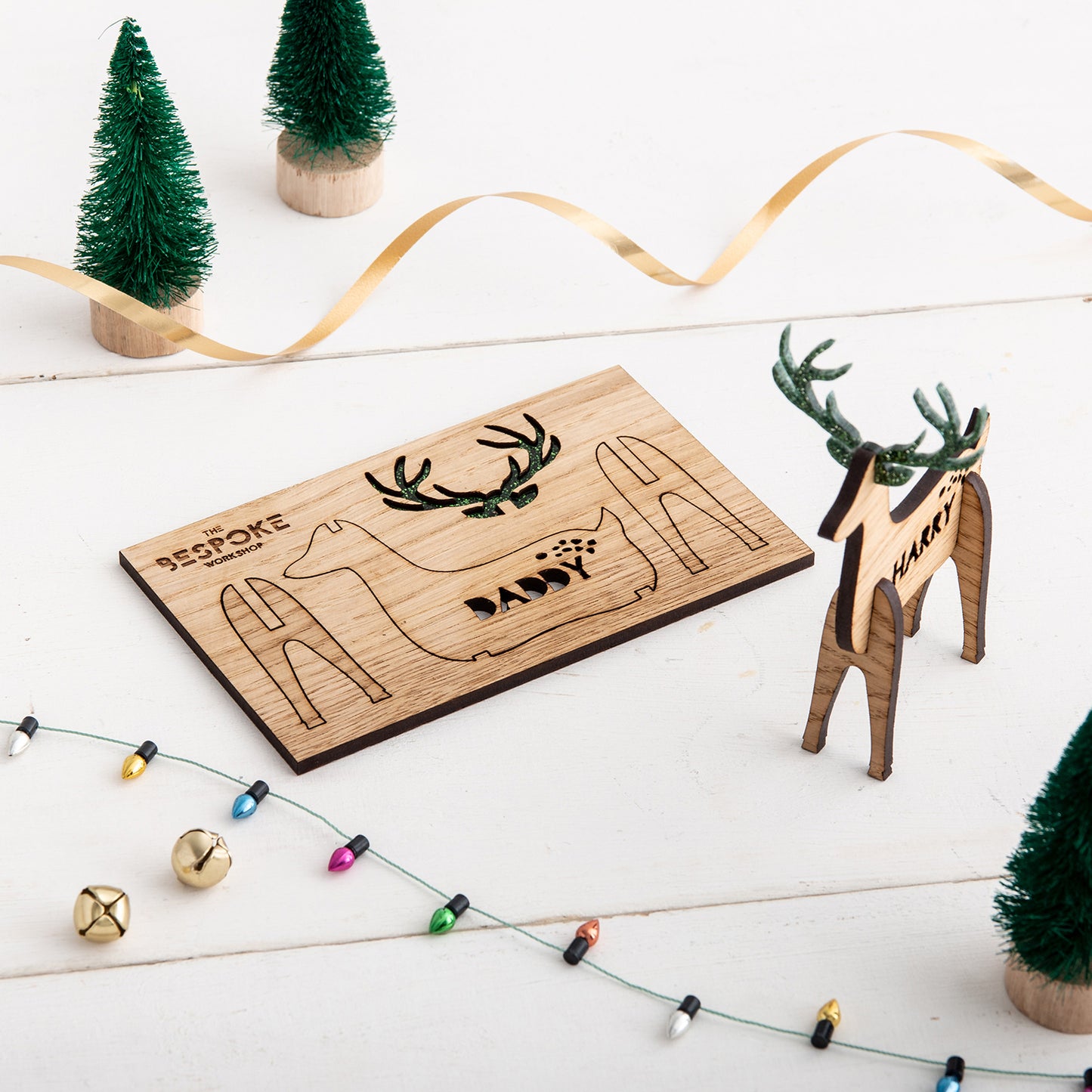 3D Personalised Reindeer Place Settings