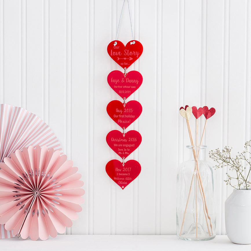 Hanging Hearts Made of Wood - The Bespoke Workshop