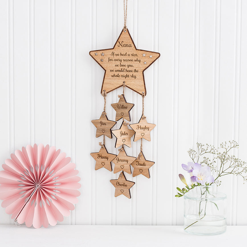 Hanging Star Wall Plaque - The Bespoke Workshop