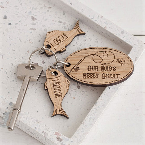 Reely great fishing keyring with charms