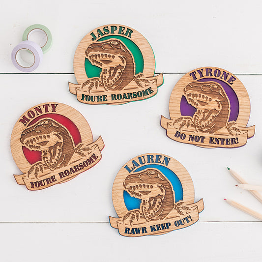 Dinosaur Wall Plaques - The Bespoke Workshop