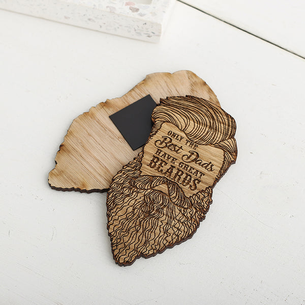 Engraved Beard Magnet - different options