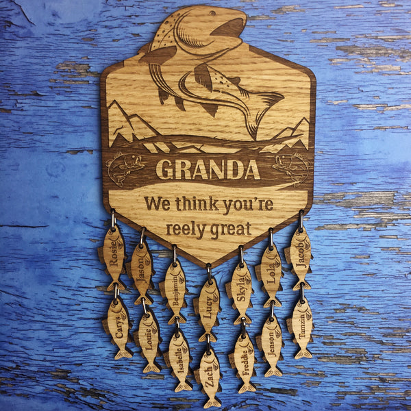 Fishing Wall Plaque - The Bespoke Workshop
