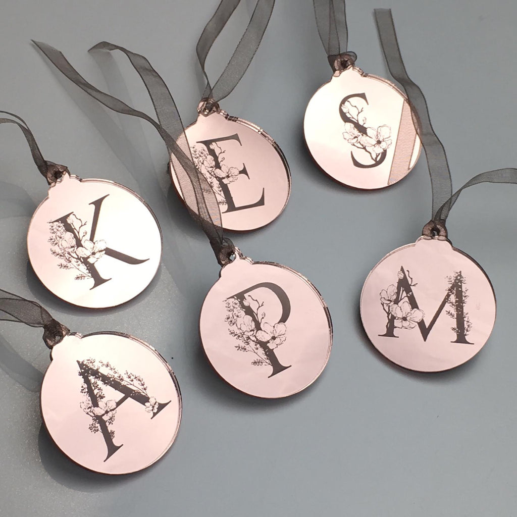 Mini Monogram Christmas Decorations - The Bespoke Workshop